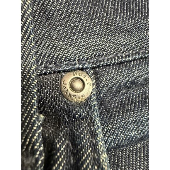 NUDIE Jeans GRIM TIM Men's Jeans W32 L34 Slim Fit Tapered Organic Dry Navy Dips - Picture 11 of 16